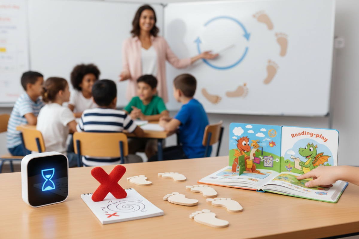 Приклади м’якого закріплення: таймер, одна помилка, кроки перевірки, читання-гра і коротке повторення в класі