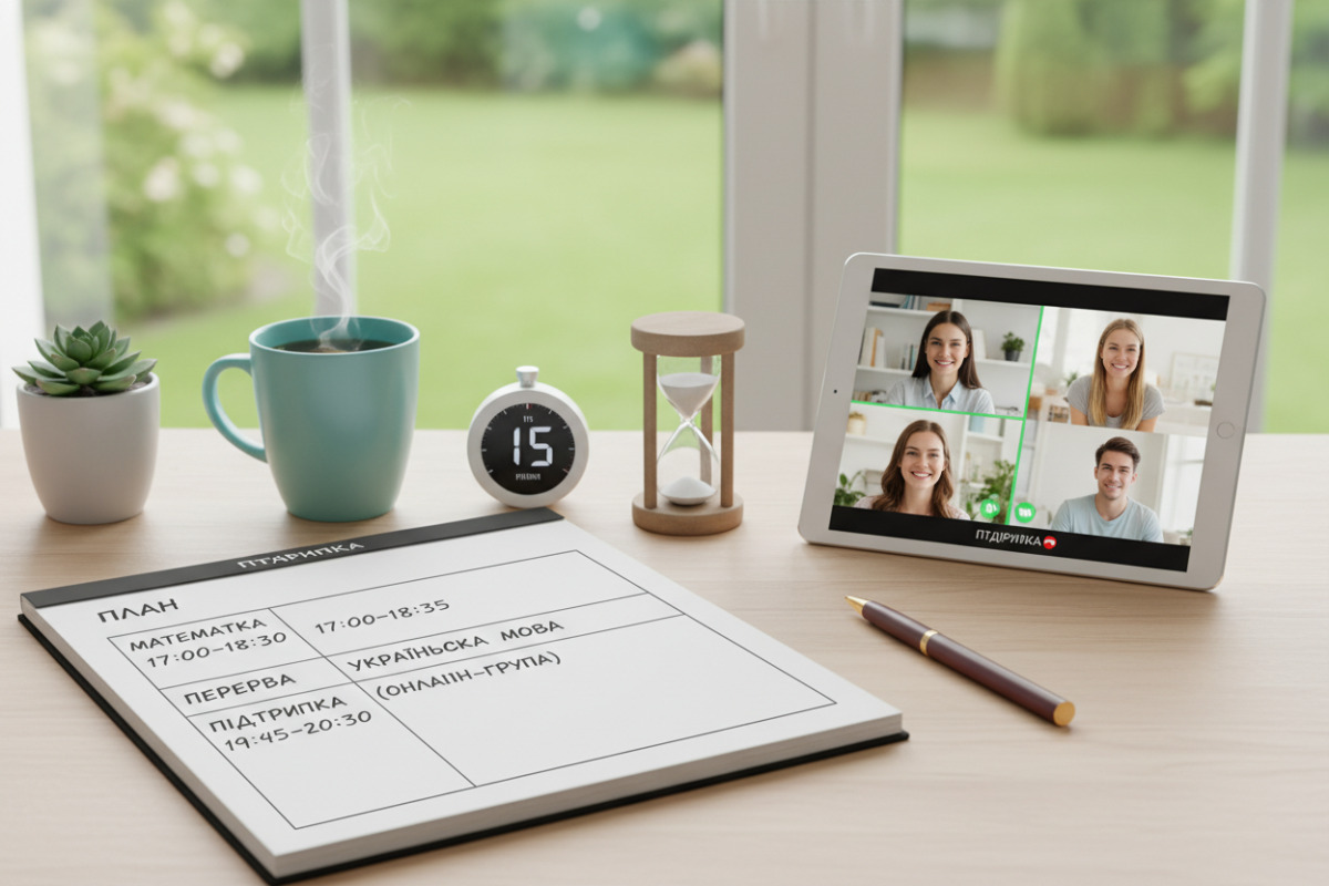 Приклади рутин, які допомагають робити домашні завдання в 11 класі спокійніше: план, підтримка, інтервали, перерва