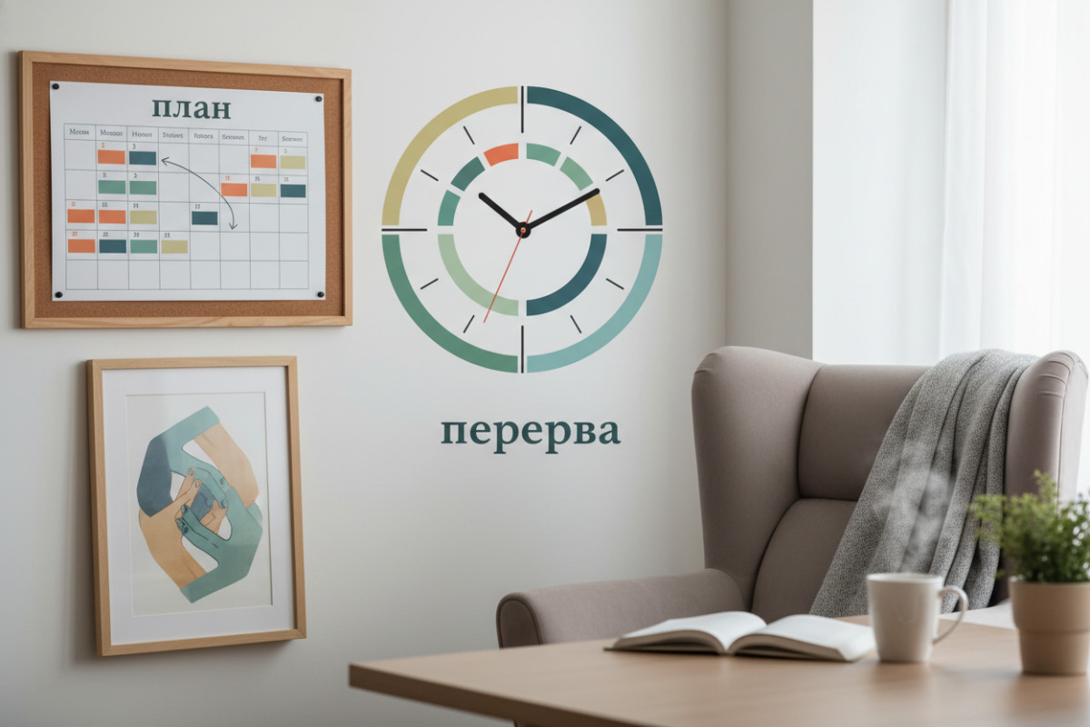 Приклади рутин, які допомагають робити домашні завдання в 11 класі спокійніше: план, підтримка, інтервали, перерва