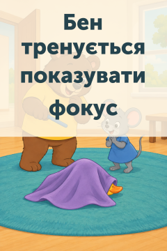 Бен тренується показувати фокус