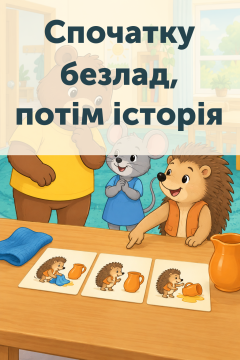Спочатку безлад, потім історія