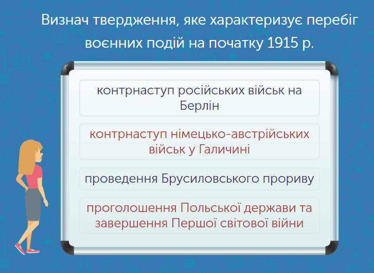 - Бойові дії в 1915–1917 рр.
